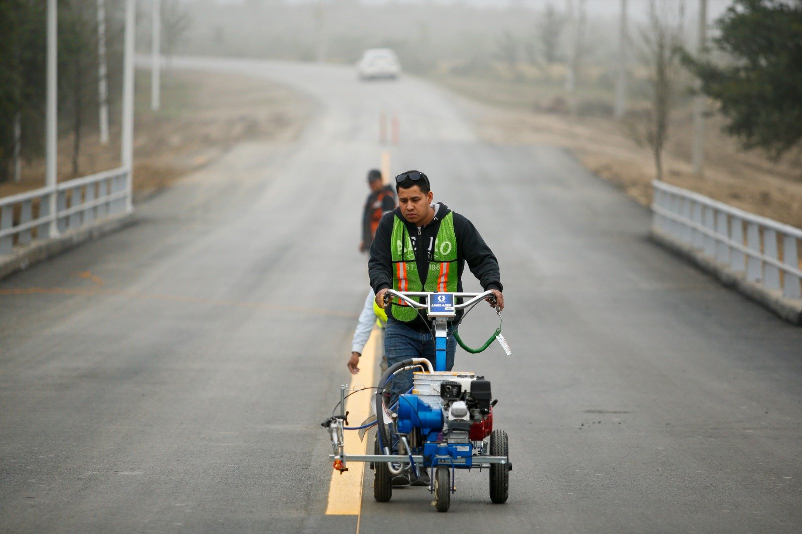 Aplicación de Pintura Tráfico con Pintarrayas